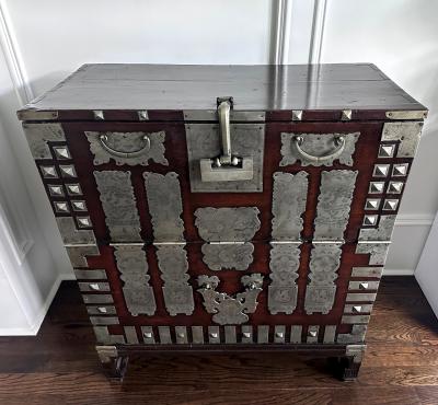 Antique Korean Bandaji Chest Pyongyang Joseon Dynasty