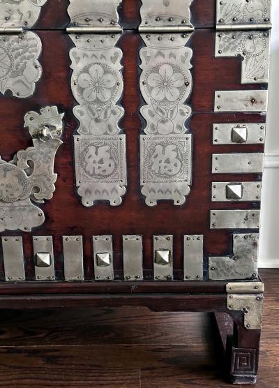 Antique Korean Bandaji Chest Pyongyang Joseon Dynasty