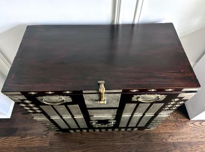 Antique Korean Bandaji Chest Pyongyang Province Joseon Dynasty