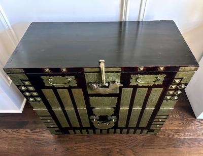 Antique Korean Bandaji Chest Pyongyang Province Joseon Dynasty