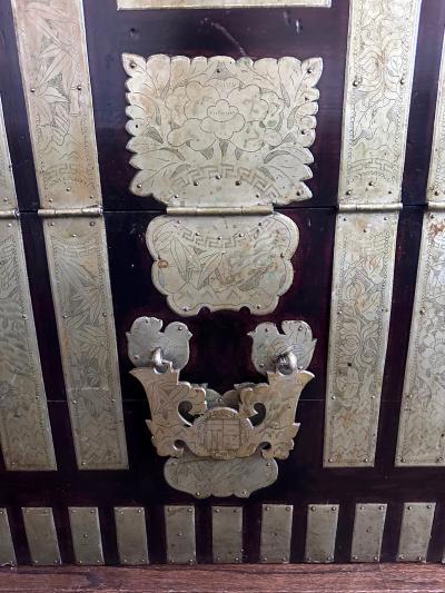 Antique Korean Bandaji Chest Pyongyang Province Joseon Dynasty