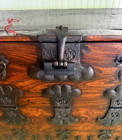 Antique Korean Bandaji with Expressive Grains from Jeju Do Island
