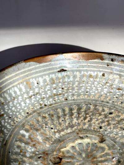 Antique Korean Ceramic Buncheong Bowl Joseon Dynasty