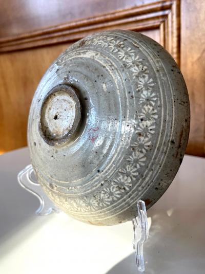 Antique Korean Ceramic Buncheong Bowl Joseon Dynasty