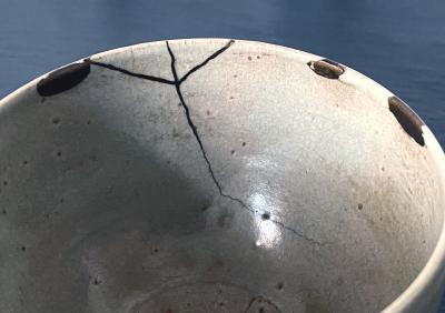 Antique Korean Ceramic Gohon Chawan Tea Bowl Joseon Dynasty