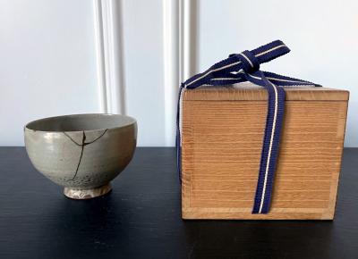 Antique Korean Ceramic Gohon Chawan Tea Bowl Joseon Dynasty