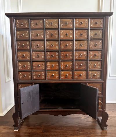 Antique Korean Medicine Chest with Drawers