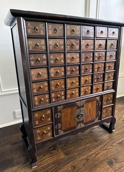 Antique Korean Medicine Chest with Drawers