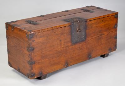 Antique Korean Money Chest or Trunk 18th Century