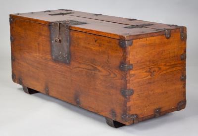 Antique Korean Money Chest or Trunk 18th Century