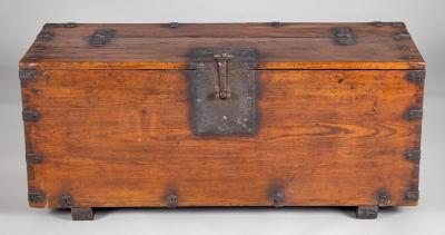 Antique Korean Money Chest or Trunk 18th Century