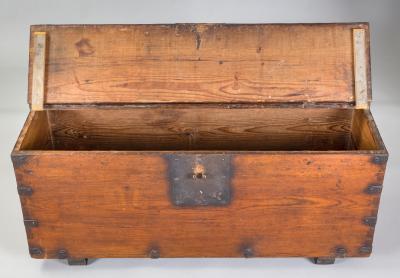 Antique Korean Money Chest or Trunk 18th Century