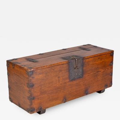 Antique Korean Money Chest or Trunk 18th Century