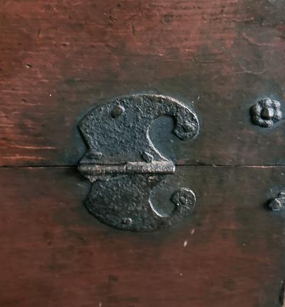 Antique Korean Scholar Book Bandaji Chest Joseon Dynasty