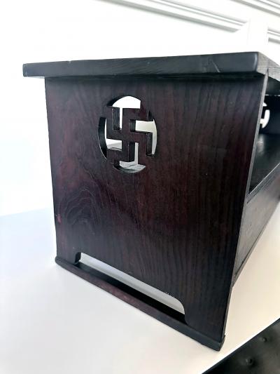 Antique Korean Sutra Desk with Buddhism Symbol Joseon Dynasty