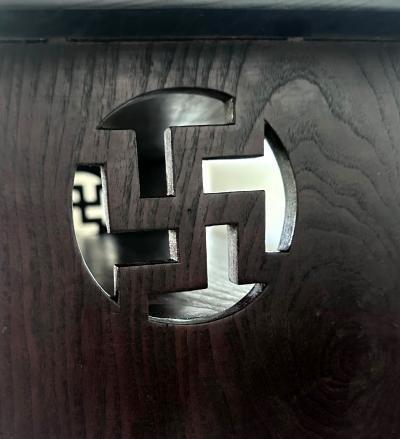 Antique Korean Sutra Desk with Buddhism Symbol Joseon Dynasty