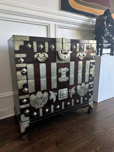 Antique Korean Wedding Bandaji Chest Joseon Dynasty