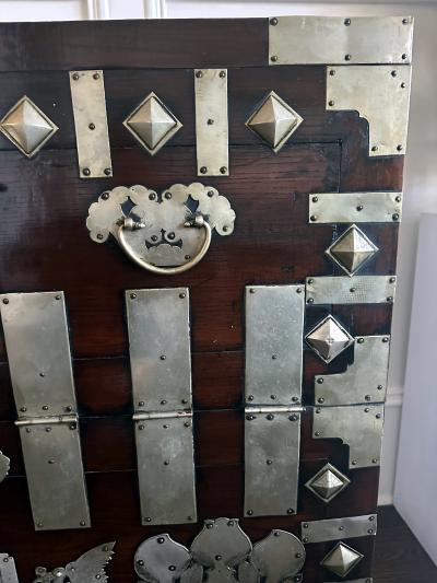 Antique Korean Wedding Bandaji Chest Joseon Dynasty