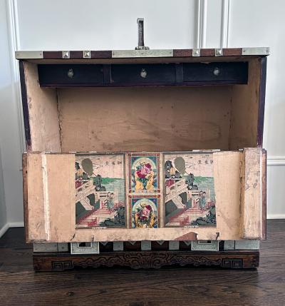 Antique Korean Wedding Bandaji Chest Pyongyang Joseon Dynasty