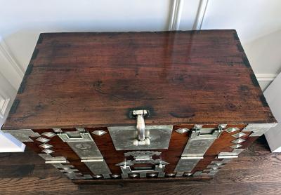 Antique Korean Wedding Bandaji Chest Pyongyang Joseon Dynasty
