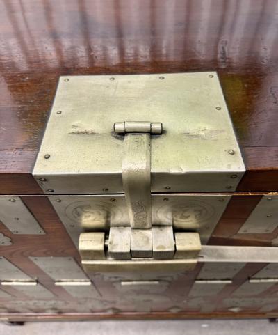 Antique Korean Wedding Bandaji Chest Pyongyang Joseon Dynasty