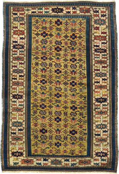 Antique Kuba Rug 3 2 x 4 7 