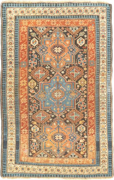 Antique Kuba Rug 3 2 x 4 9 