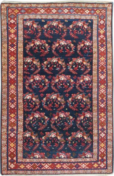 Antique Kuba Rug 3 2 x 4 9 