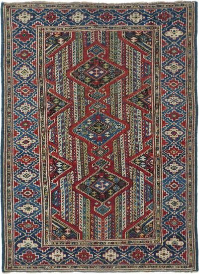 Antique Kuba Rug 3 3 x 4 6 