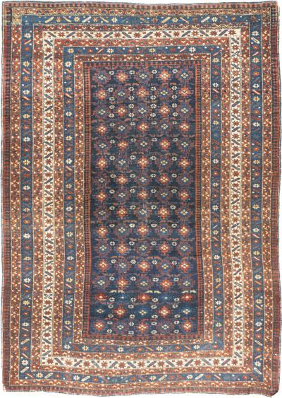 Antique Kuba Rug 4 1 x 5 9 