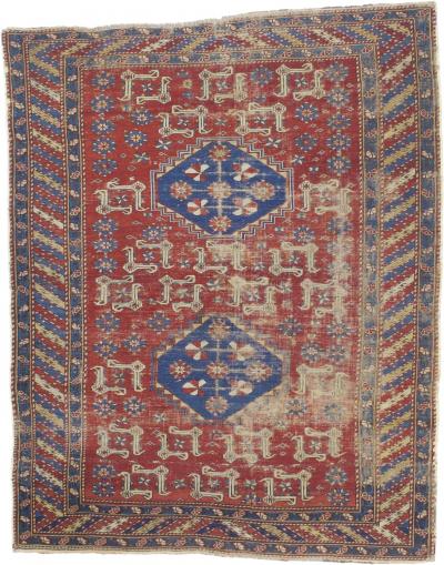 Antique Kuba Shirvan Rug 5 1 x 6 8 