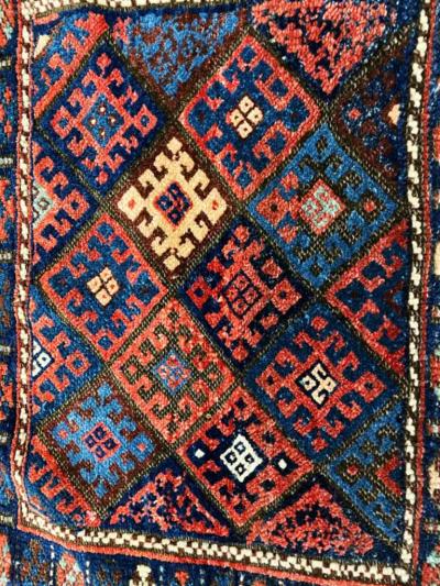 Antique Kurdish Rug Bag Jaff c 1900s