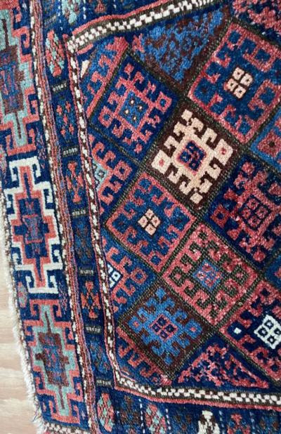 Antique Kurdish Rug Bag Jaff c 1900s