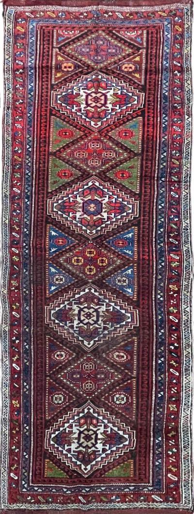 Antique Kurdish Runner c 1900