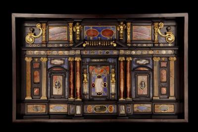 Antique Lapis Lazuli Early Seventeenth Century Italian Roman Cabinet 