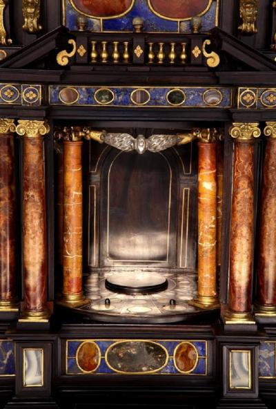 Antique Lapis Lazuli Early Seventeenth Century Italian Roman Cabinet 