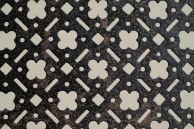 Antique Large Demi Lune Fire Screen in Wrought Iron 19th Century