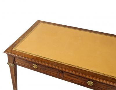 Antique Leather Top French Louis XVI Style Writing Desk