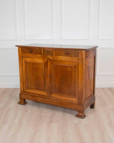 Antique Louis Philippe Sideboard Dresser Cabinet Cupboard Buffet In Walnut 19t