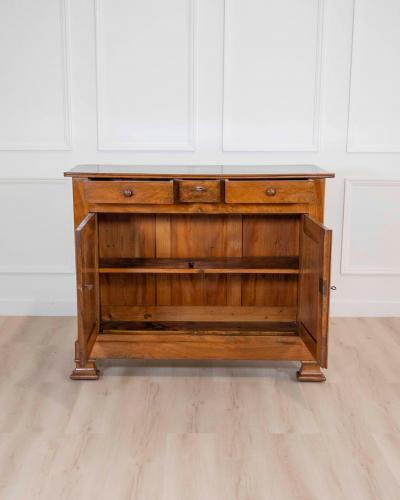 Antique Louis Philippe Sideboard Dresser Cabinet Cupboard Buffet In Walnut 19t