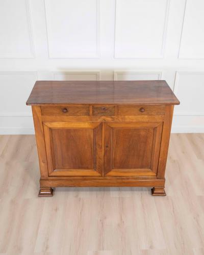 Antique Louis Philippe Sideboard Dresser Cabinet Cupboard Buffet In Walnut 19t