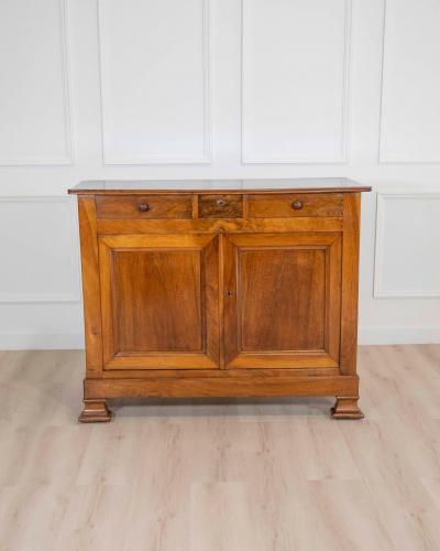 Antique Louis Philippe Sideboard Dresser Cabinet Cupboard Buffet In Walnut 19t