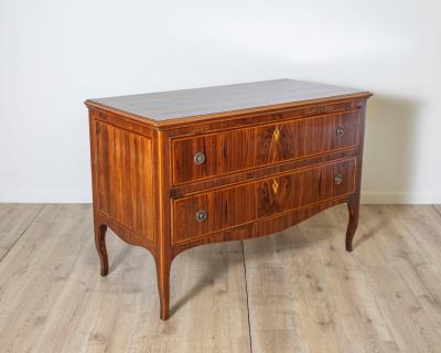 Antique Louis XV Chest Of Drawers with Marquetry Italy 18th