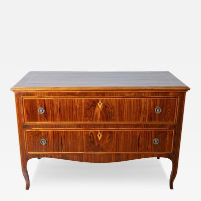 Antique Louis XV Chest Of Drawers with Marquetry Italy 18th