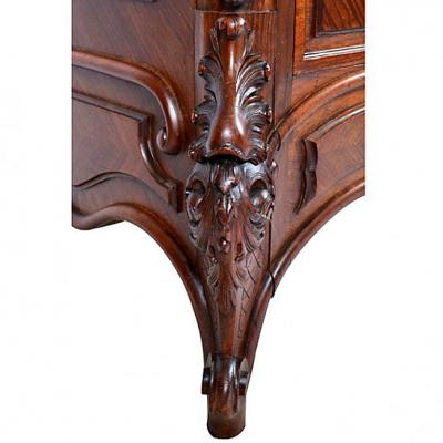 Antique Louis XV French Provincial Walnut Chest Commode