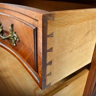 Antique Louis XV French Provincial Walnut Chest Commode