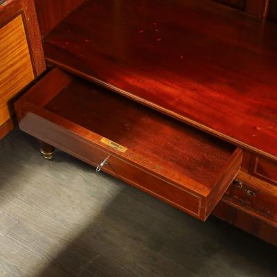 Antique Louis XVI Inlaid Exotic Woods Gilt Bronze Accent Cabinet