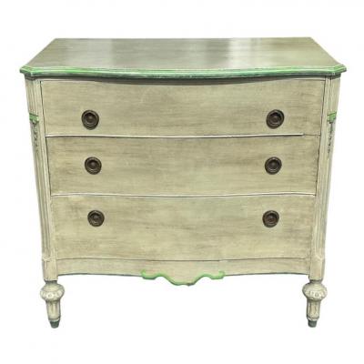 Antique Louis XVI Painted Chest of Drawers Commode