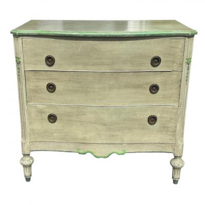 Antique Louis XVI Painted Chest of Drawers Commode