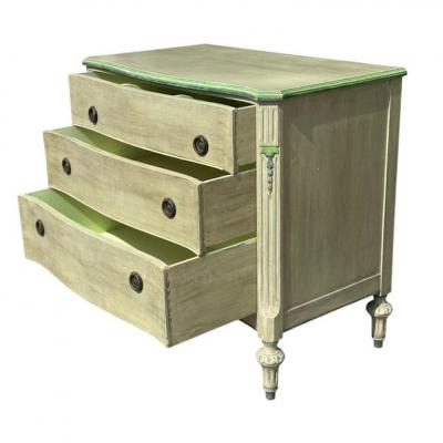 Antique Louis XVI Painted Chest of Drawers Commode